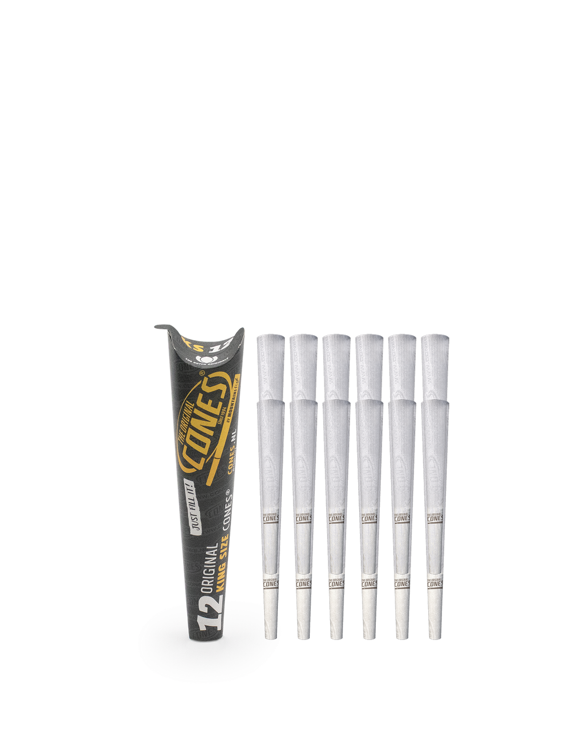 Original Pre rolled Cones® White King Size 12pcs. Paper Pack