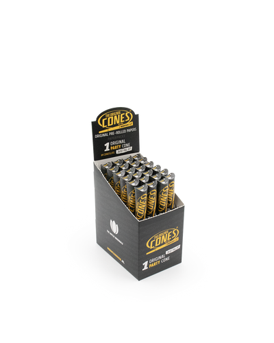 Original Pre Rolled Cones® White Party 1pc. - Display contains 24 Paper Packs