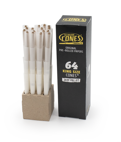 Conos Pre Enrollados Originales® Blanco King Size 64uds. - 25 x 64 uds. por caja maestra