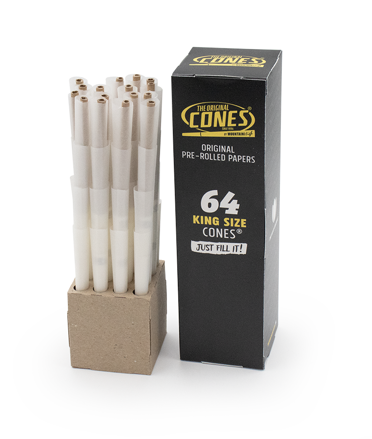 Orignal Pre Rolled Cones® White King Size 64pcs. Mini Bulk