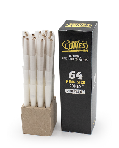 Orignal Pre Rolled Cones® White King Size 64pcs. Mini Bulk Box