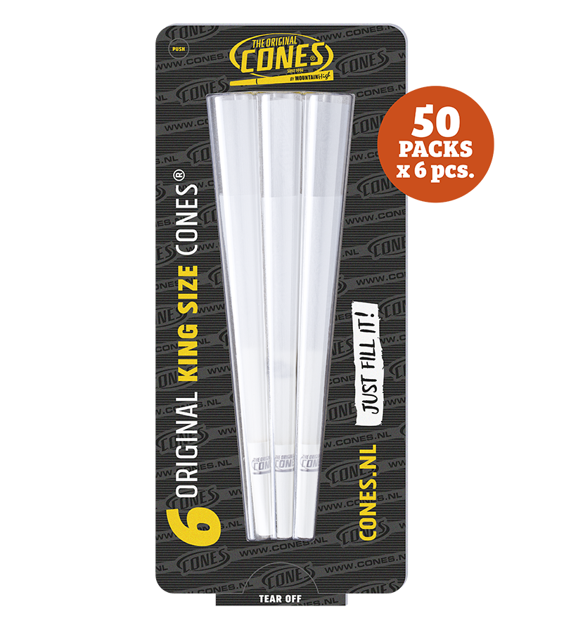 Original Pre Rolled Cones® White King Size 6 Stück - 50 x 6 Stück pro Umkarton
