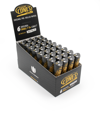Conos® Preenrollados Originales Blancos Pequeños 1¼ 6uds. paquete de papel