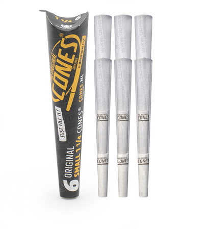 Conos® Preenrollados Originales Blancos Pequeños 1¼ 6uds. paquete de papel