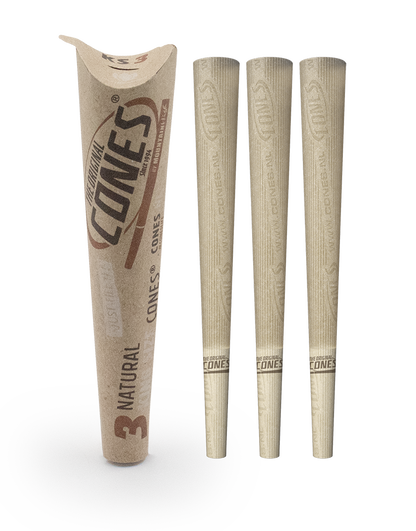 Natural Pre Rolled Cones® Brown King Size 3pcs. paper pack