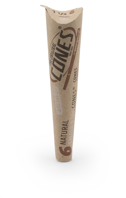 Conos® Naturales preenrollados Marrón Pequeño 1¼ Tamaño 6uds. paquete de papel