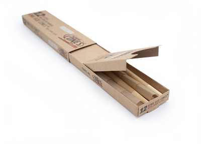 Natural Pre-rolled Cones® Slidebox Brown King Size 12 pcs.