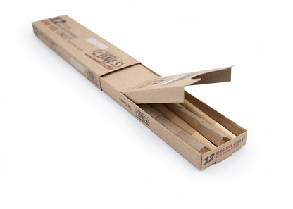 Natural Pre-rolled Cones® Slidebox Brown King Size 12 pcs.