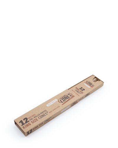 Natural Pre-rolled Cones® Slidebox Brown King Size 12 pcs.