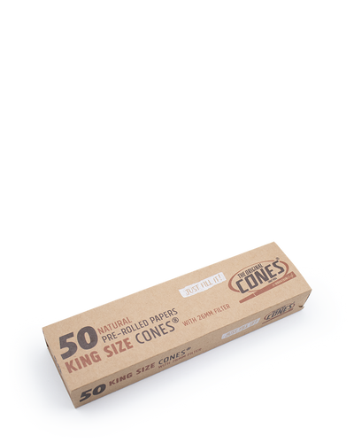 Natural Pre-rolled Cones® Slidebox Brown King Size 50 pcs.
