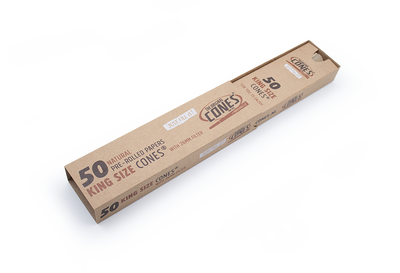 Natural Pre-rolled Cones® Slidebox Brown King Size 50 pcs.