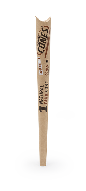 Natural Pre Rolled Giga Cones® - Display contains 15 paper packs