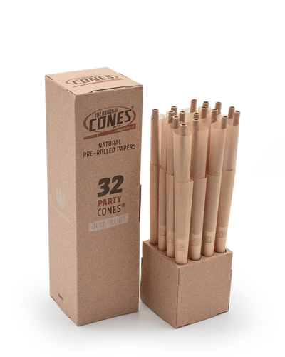 Natural Pre Rolled Cones® Brown Party 32pcs. Mini Bulk Box