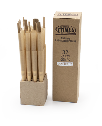 Natural Pre Rolled Cones® Brown Party 32pcs.