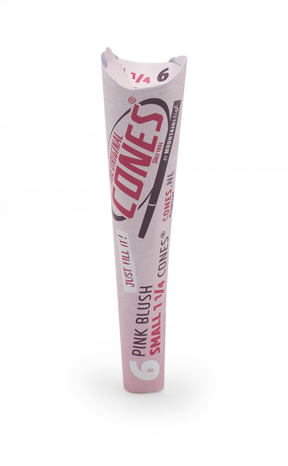 Pink Blush Pre rolled Cones® Small 1¼ 6pcs. - Display contains 32 packs
