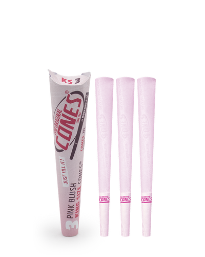 Pink Blush Pre Rolled Cones® King Size 3pcs. Paper Pack