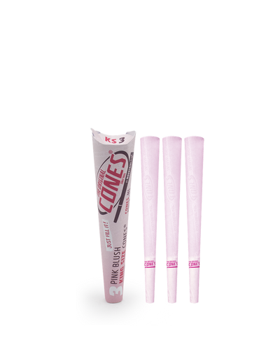 Pink Blush Pre Rolled Cones® King Size 3pcs. Paper Pack