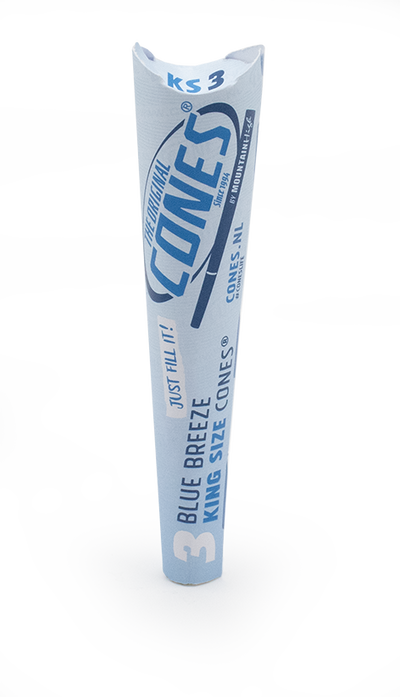 Blue Breeze Pre rolled Cones® King Size 3pcs. - Display contains 32 packs