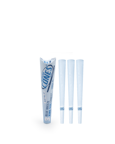 Blue Breeze Pre Rolled Cones® King Size 3pcs. Paper Pack