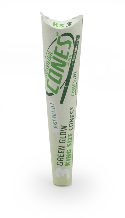 Green Glow Pre Rolled Cones® King Size 3pcs. paper pack