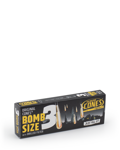 Original Pre Rolled Cones® White Bomb Size 3pcs. Slidebox