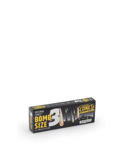 Original Pre Rolled Cones® White Bomb Size 3pcs. Slidebox