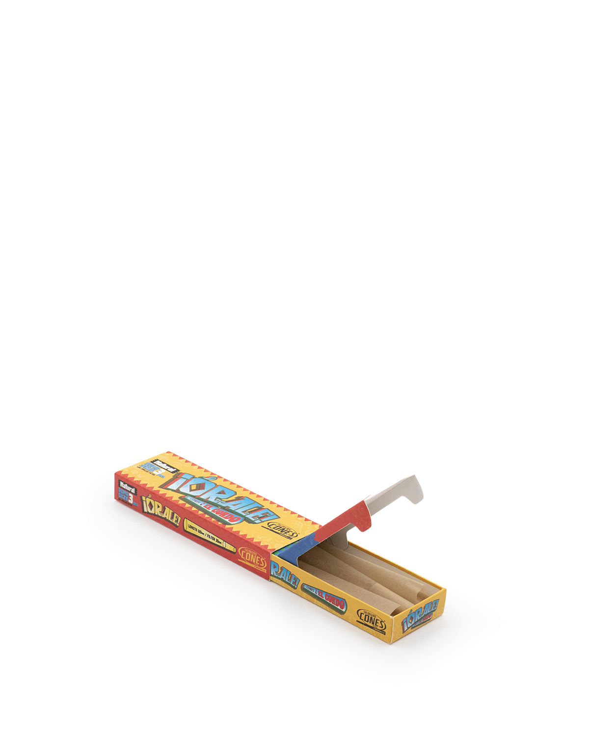 Natural Pre Rolled Cones® Brown Bomb Size Orale 3pcs. Slidebox