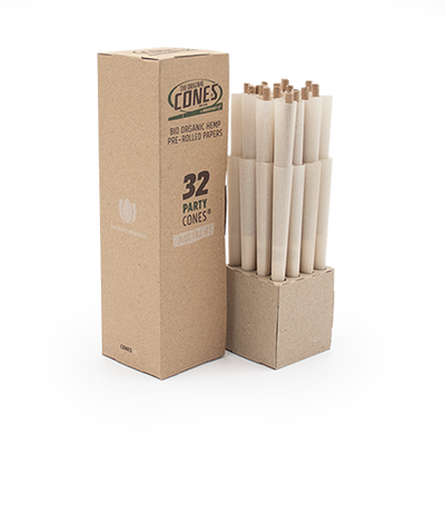 Conos Pre Enrollados Cáñamo Bio Orgánico® Hemp Party 32uds. - mini a granel