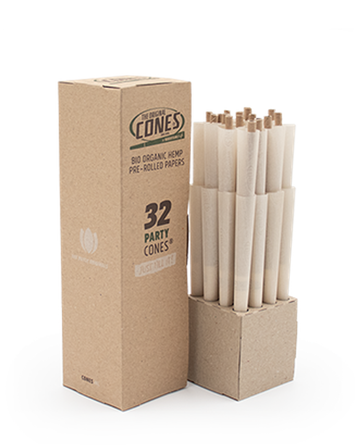Bio Organic Hemp Pre Rolled Cones® Hemp Party 32pcs. Mini Bulk Box