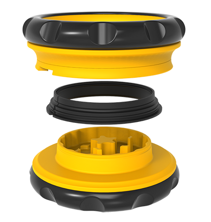 Grinder mit Kegel-Logo