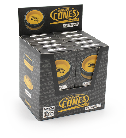 Grinder met Cones®-logo – 12 stuks per display