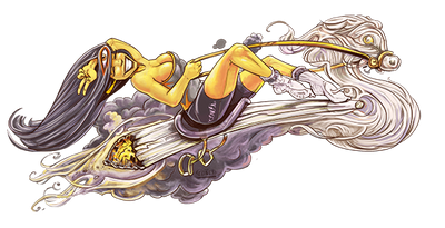 T-Shirt Unisex - Schwarz - Lady Cone - Größe XS