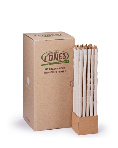 Bio Organic Hemp Pre Rolled Cones® Hemp King Size 109/20 - Bulk box contains 1000pcs.