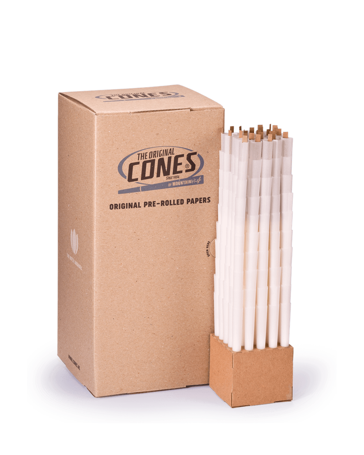 Original Pre Rolled Cones® White King Size 109/20 - Bulk Box contains 1000pcs.