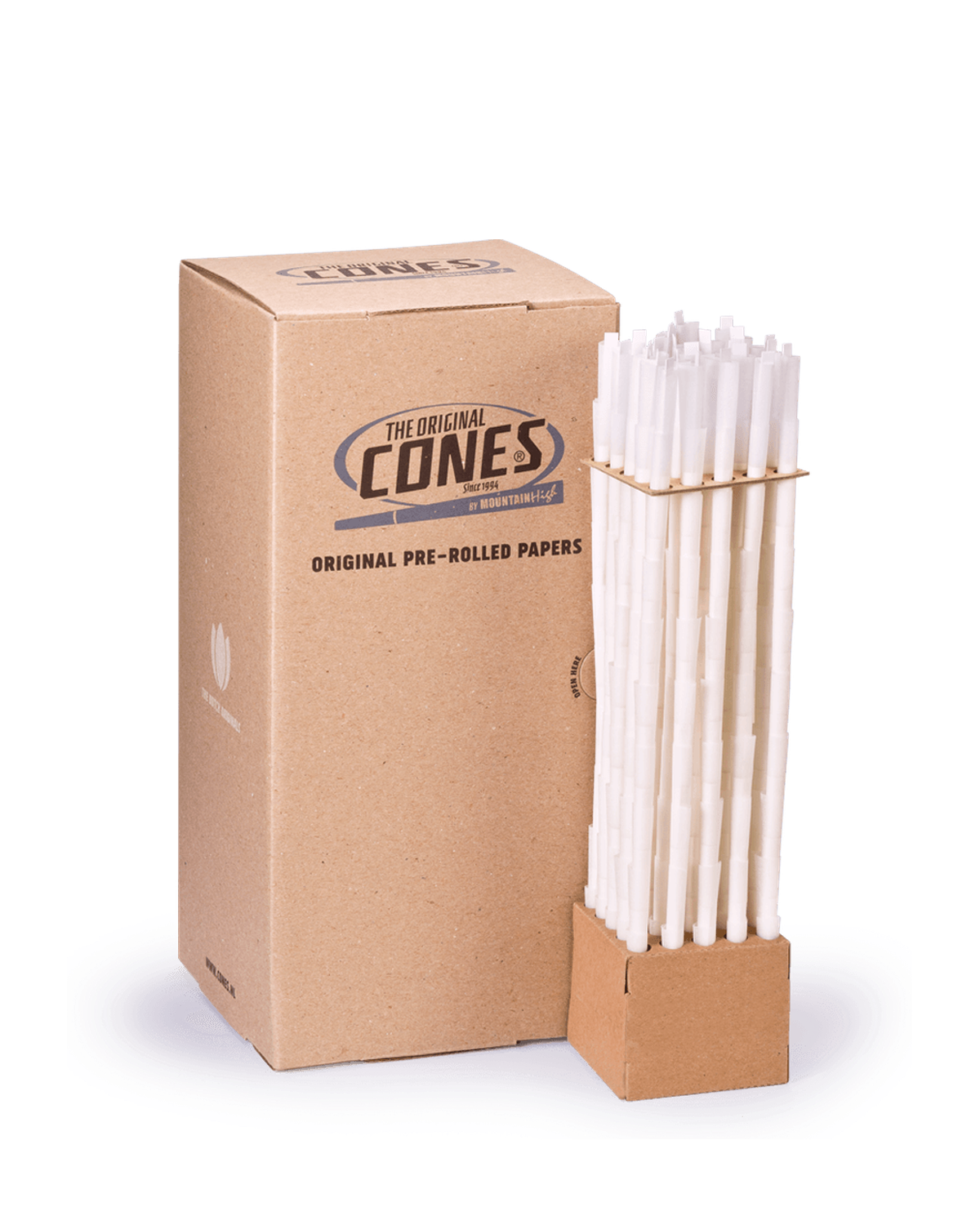 Original Pre Rolled Cones® White Singles 70/26 - Bulk Box contains 1000pcs.