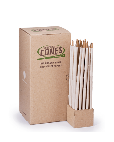 Bio Organic Hemp Pre Rolled Cones® Hemp Small 98/20 - Bulk Box contains 1000pcs.
