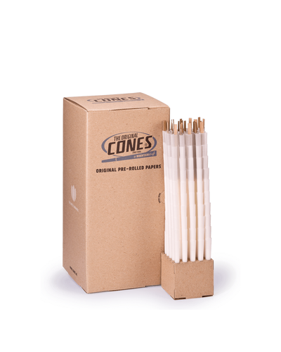 Original Pre Rolled Cones® White Small 98/20 - Bulk Box contains 1000pcs.