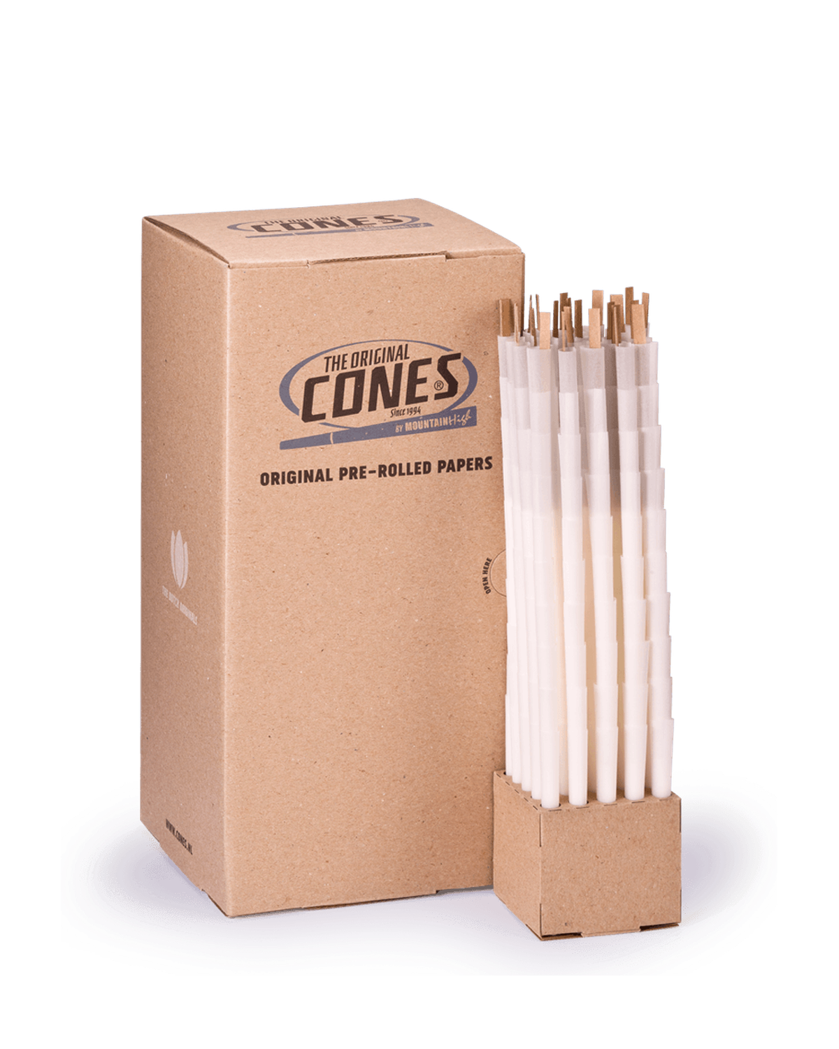 Original Pre Rolled Cones® White Small 98/20 - Bulk Box contains 1000pcs.