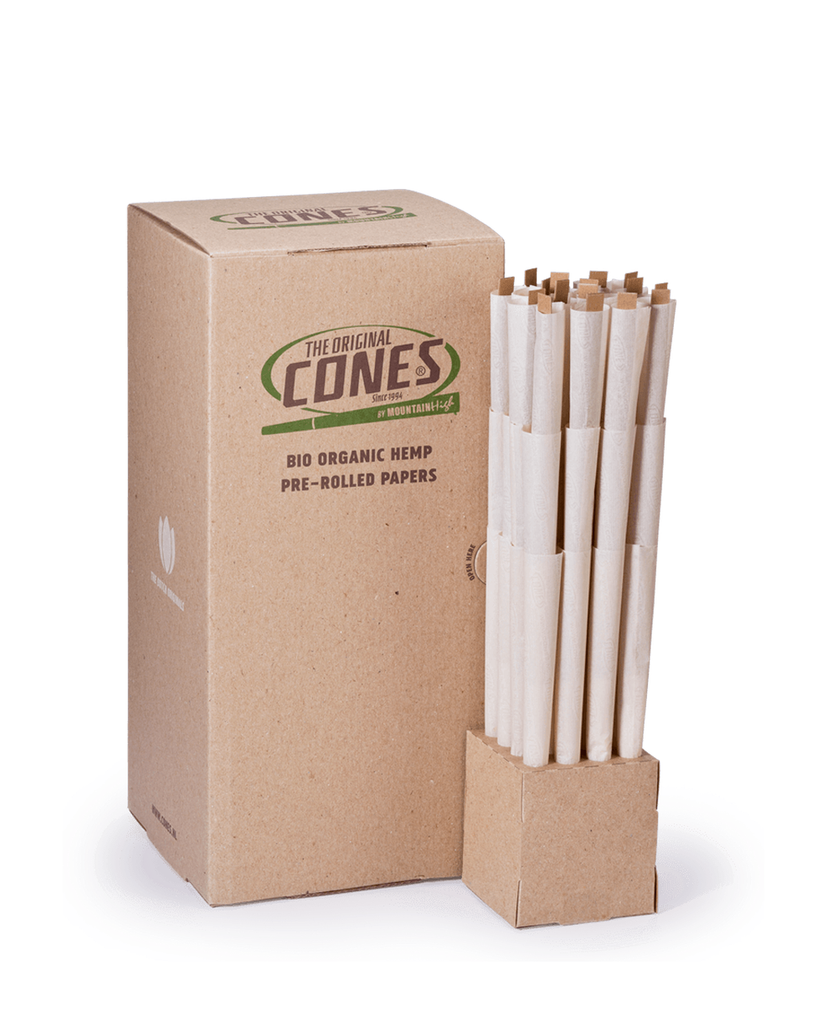 Bio Organic Hemp Pre Rolled Cones® Hemp Super Sized 180/58 - Bulk Box contains 192pcs.