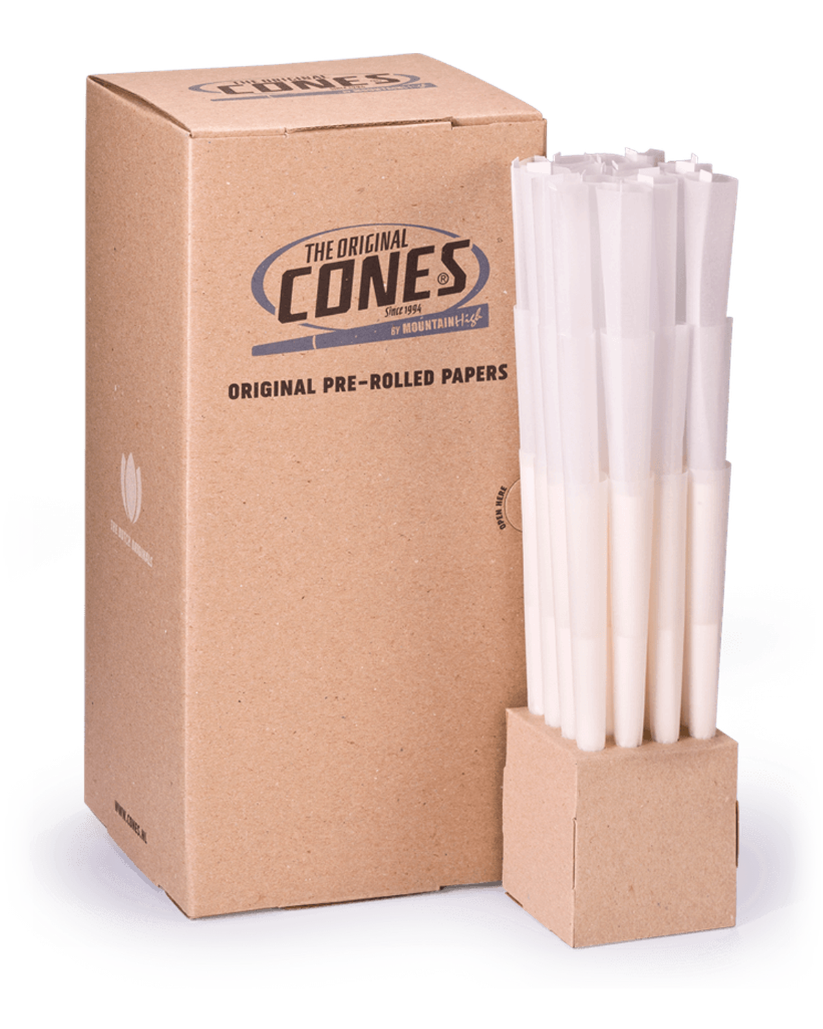 Original Pre Rolled Cones® White Super Sized 180/58mm - Bulk Box contains 192pcs.
