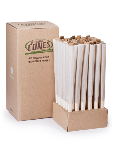 Bio Organic Hemp Pre rolled Cones® Hemp Giga 280/88 - Bulk box contains 36pcs.