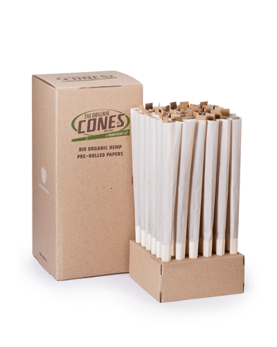 Bio Organic Hemp Pre rolled Cones® Hemp Giga 280/88 - Bulk box contains 36pcs.