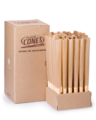 Natural Pre Rolled Cones® Brown Giga 280/88 - Bulk Box contains 36pcs.