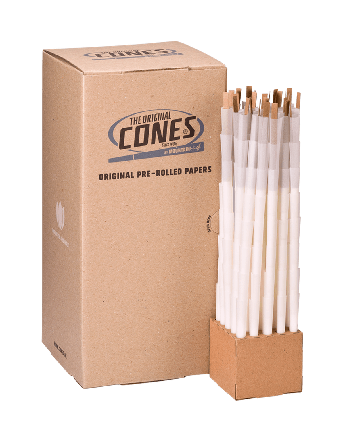 Original Pre Rolled Cones® White Small 98/26 - Bulk Box Contains 800pcs.