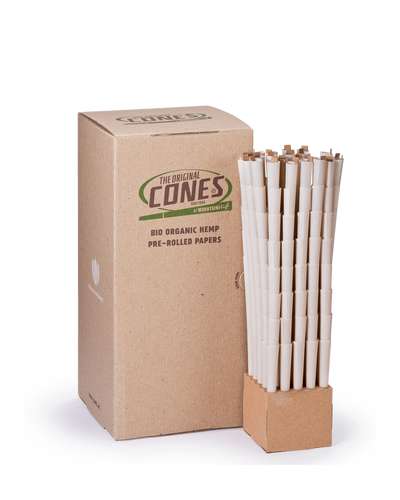 Bio Organic Hemp Pre Rolled Cones® Hemp King Size 109/26 - Bulk Box contains 800pcs.