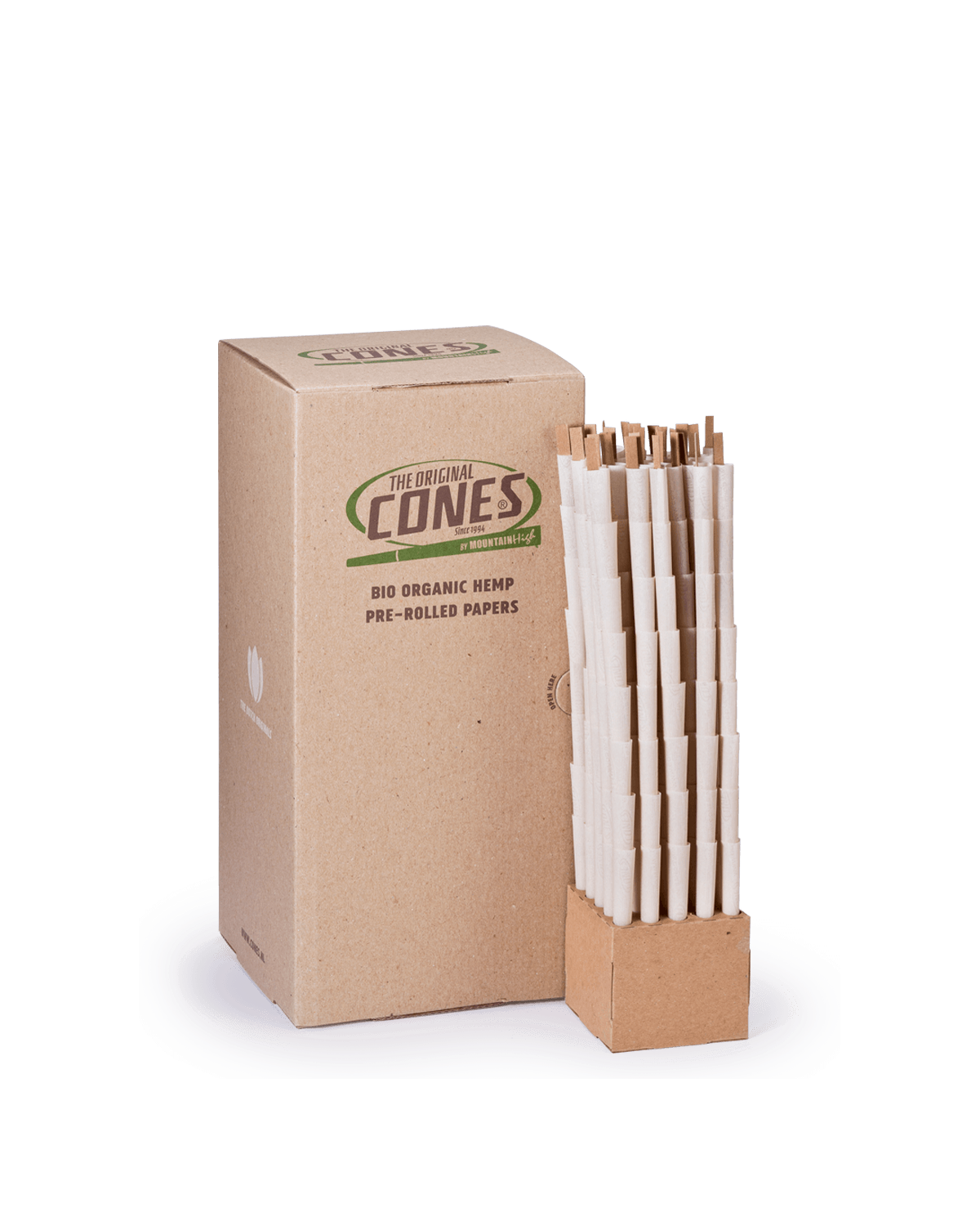 Bio Organic Hemp Pre Rolled Cones® Hemp Small 98/26 - Bulk Box contains 800pcs.
