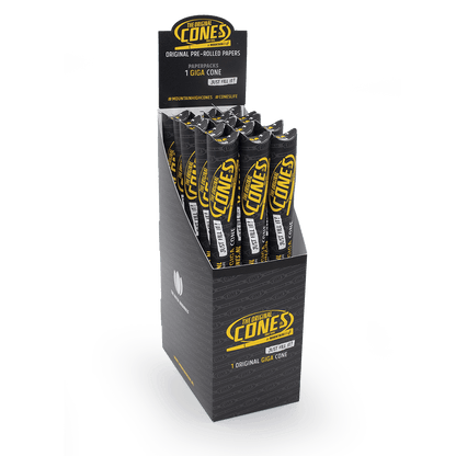 Original Pre Rolled Cones® White Giga 1Stk. - Display enthält 15 Papierpackungen