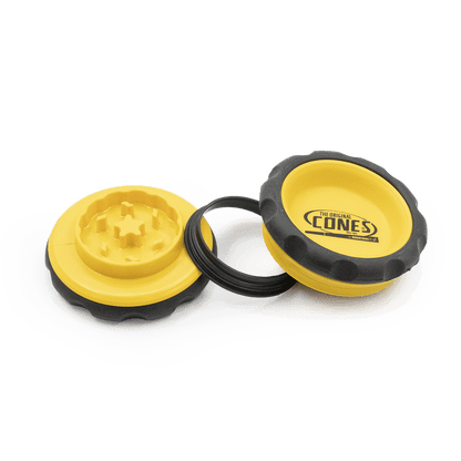 Grinder mit Kegel-Logo