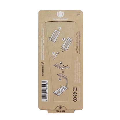 Natural Pre Rolled Cones® Brown Small 1¼ 6pcs. - Displays contains 32 blister packs