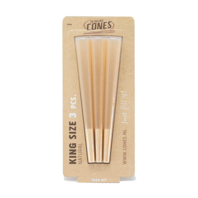 Natural pre-rolled Cones® Brown King Size 3Stk. - Display enthält 32 Blister